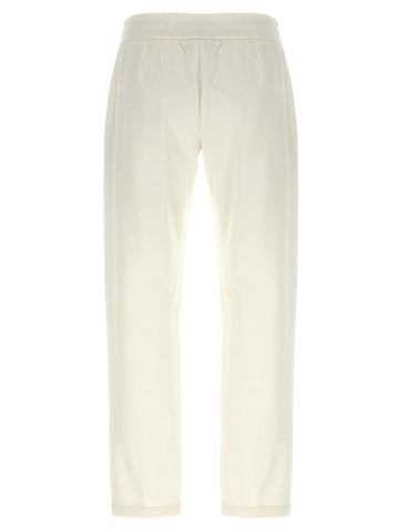 White Cotton Joggers (Workout Pants)