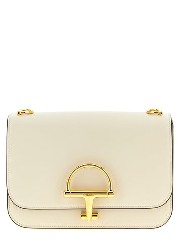 White Calfskin Shoulder Bag