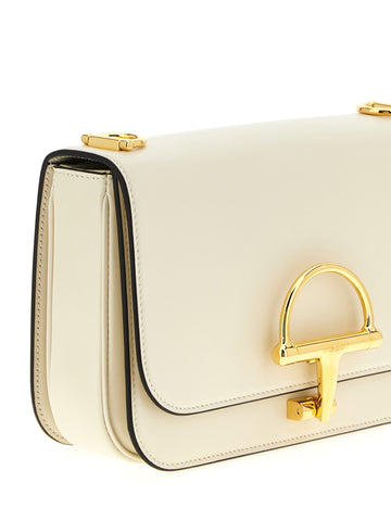 White Calfskin Shoulder Bag