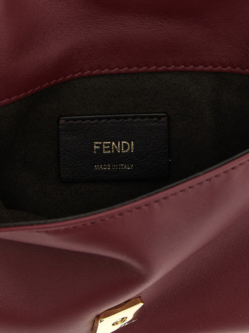 Bordeaux Lamb Leather Clutch Bag