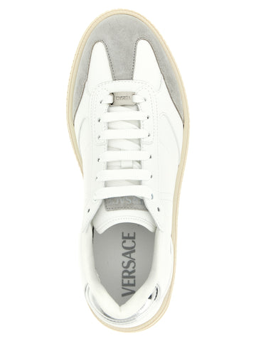 White Calfskin Low Top Sneakers