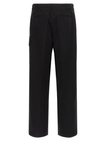 Black Cotton Cargo Pants