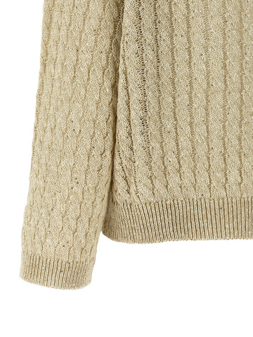 Beige Linen Cardigan