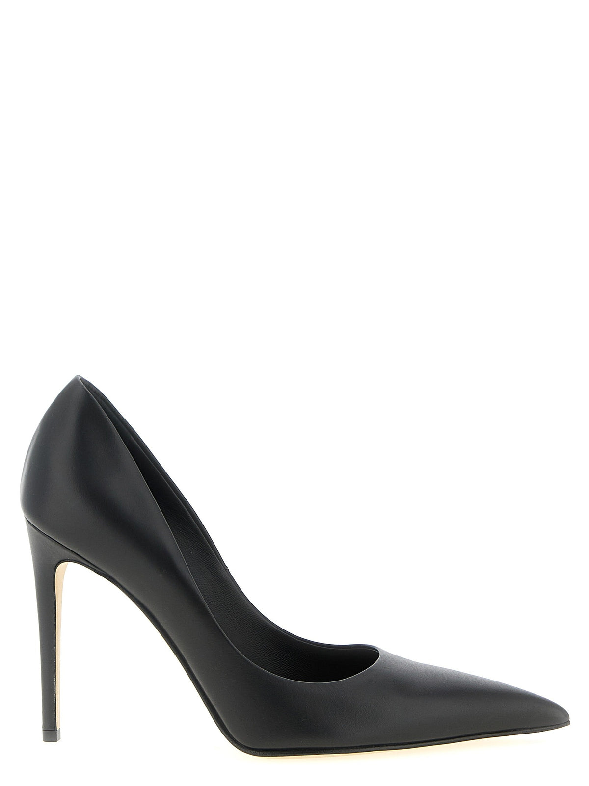 Black Calfskin High Heel Pumps