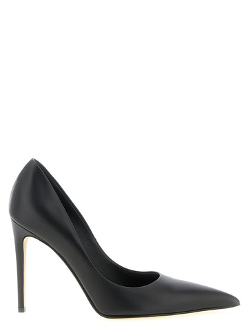 Black Calfskin High Heel Pumps