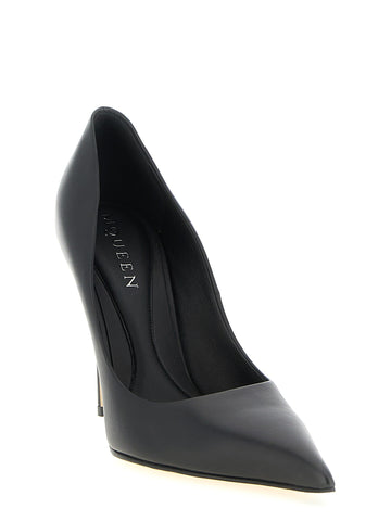 Black Calfskin High Heel Pumps