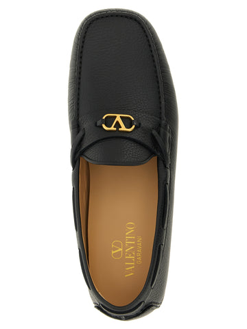 Black Calfskin Slip-On Loafers