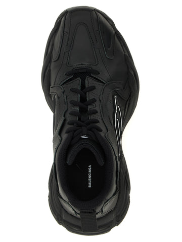 Black Calfskin Athletic Sneakers