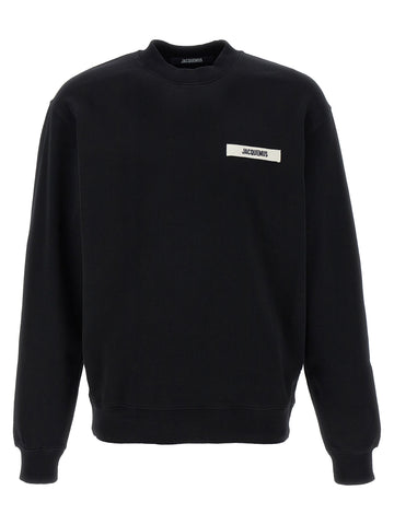 Black Cotton Sweatshirt