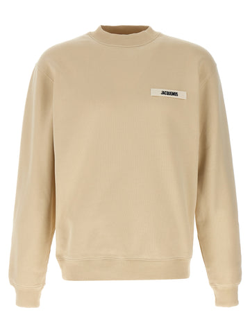 Beige Cotton Sweatshirt