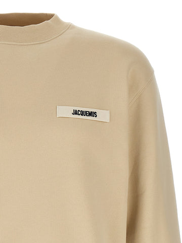 Beige Cotton Sweatshirt