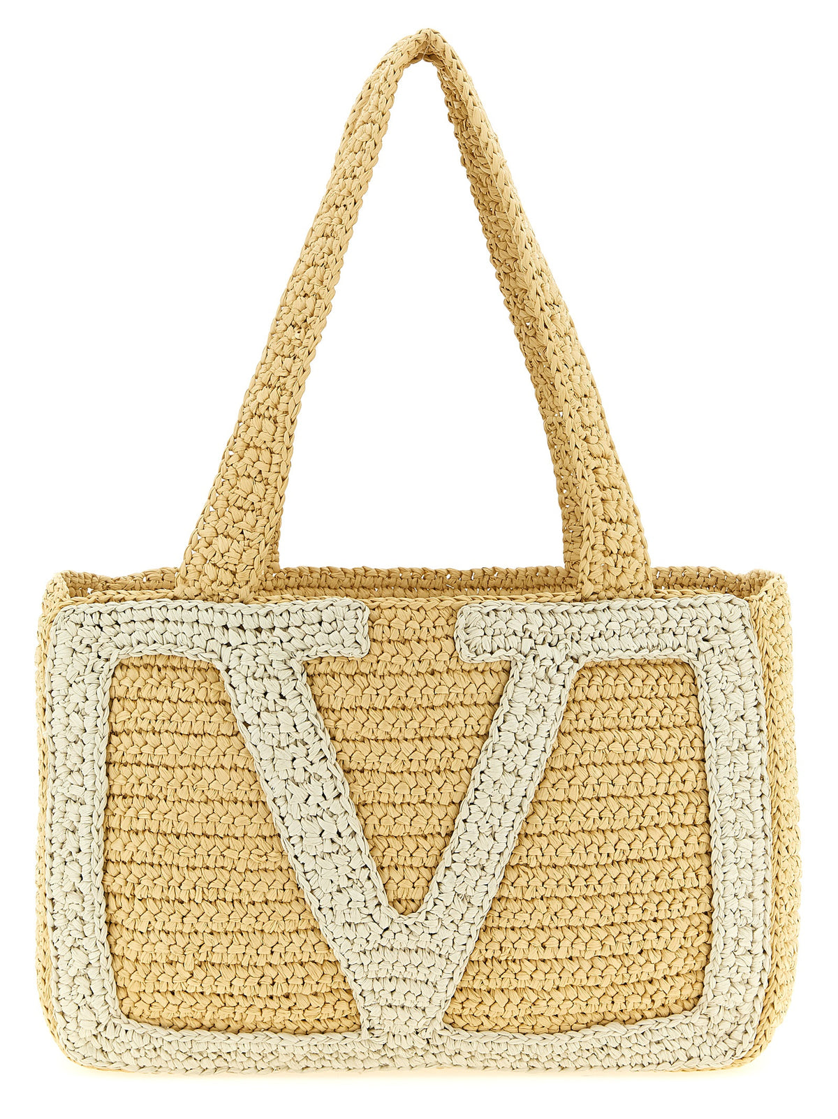 White Viscose Tote Bag