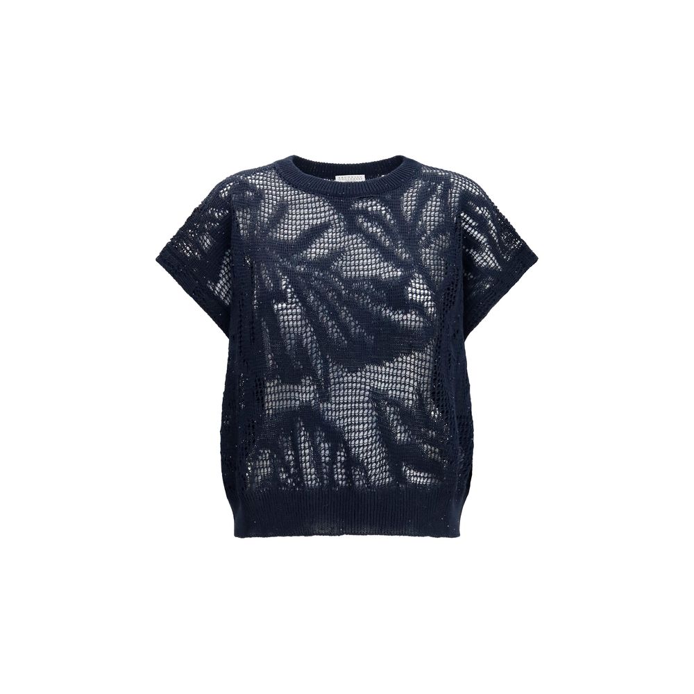 Blue Linen T-Shirt