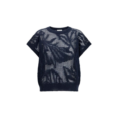 Blue Linen T-Shirt