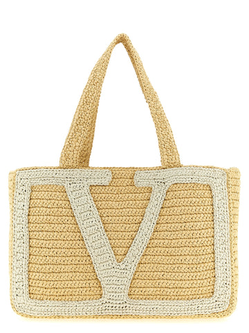 White Viscose Tote Bag