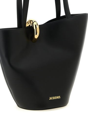 Black Cowhide Shoulder Bag