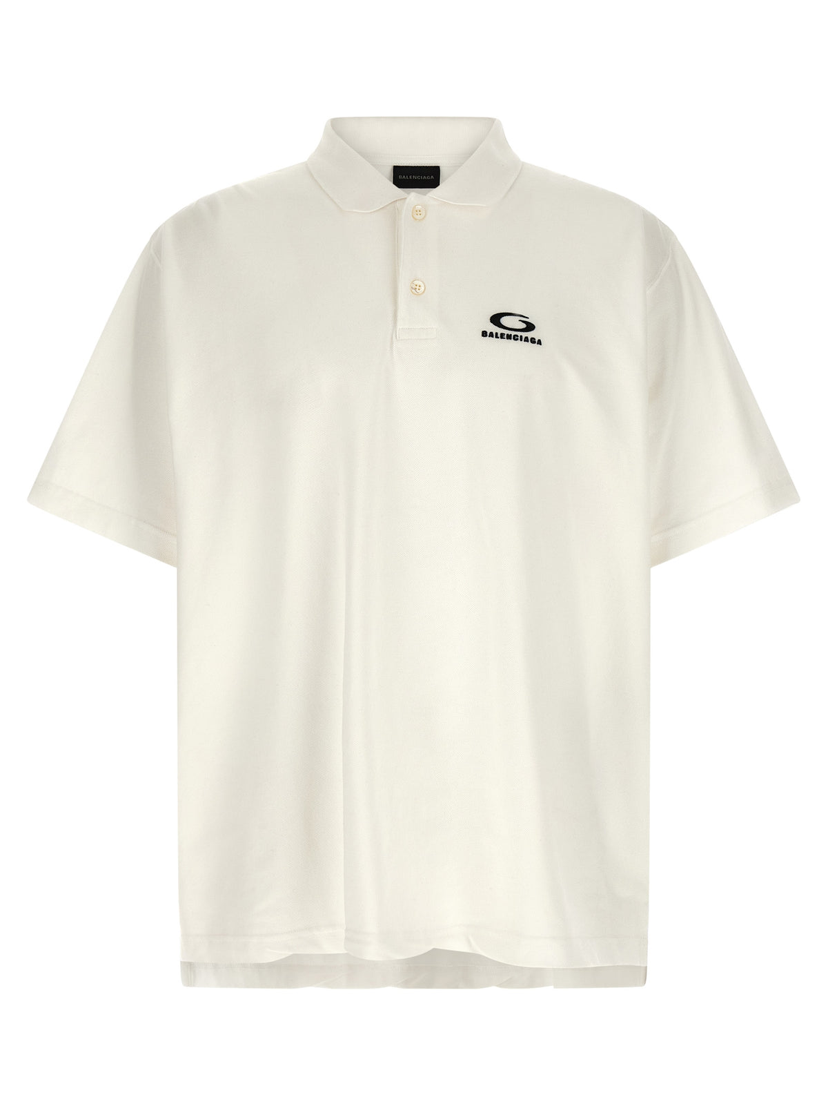 White Cotton Polo Shirt