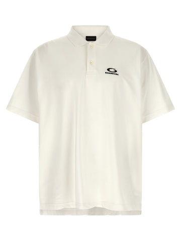 White Cotton Polo Shirt