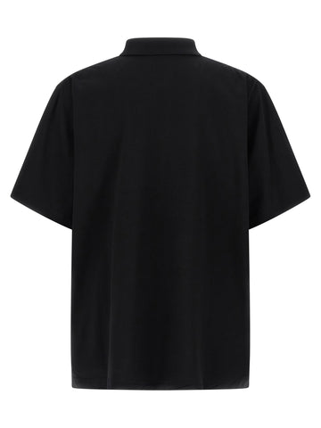 Black Cotton Polo Shirt