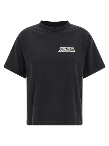 Black Cotton T-Shirt