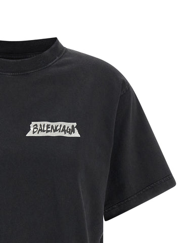 Black Cotton T-Shirt