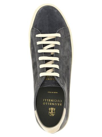 Gray Calfskin Sneakers