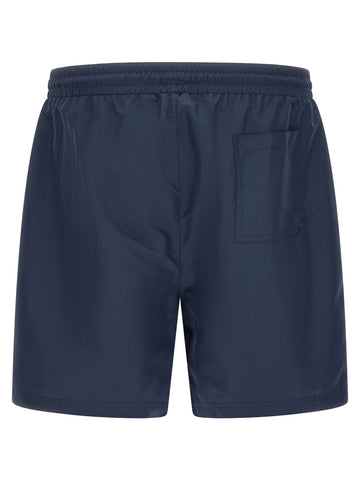 Blue Polyester Swim Shorts