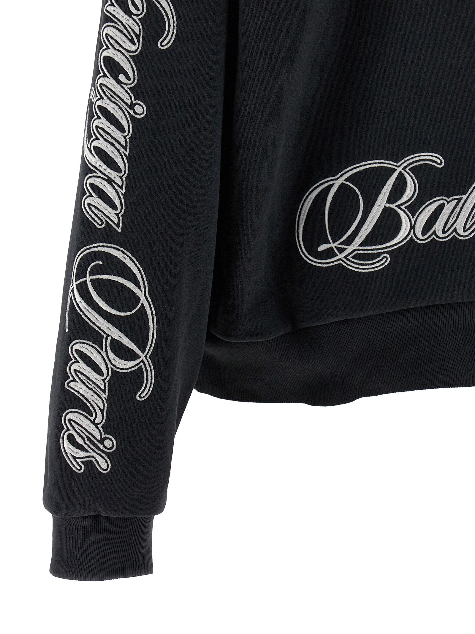 Black Cotton Hoodie