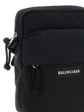 Black Polyamide Crossbody Bag