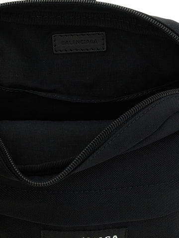 Black Polyamide Crossbody Bag