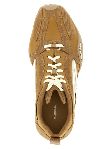 Beige Polyester Athletic Sneakers