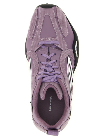 Purple Polyester Athletic Sneakers