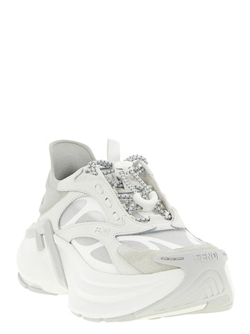 Gray Calfskin Athletic Sneakers