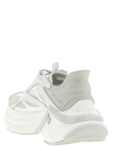 Gray Calfskin Athletic Sneakers