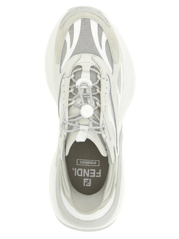 Gray Calfskin Athletic Sneakers