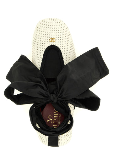 Bicolor Lamb Leather Ballet Flats
