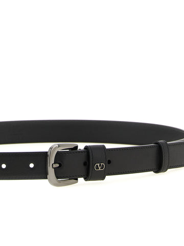 Black Calfskin Regular Belt