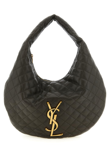 Brown Lamb Leather Shoulder Bag