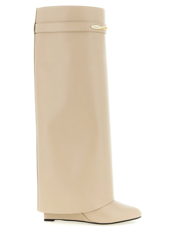 Beige Calfskin Over The Knee
