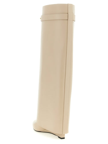 Beige Calfskin Over The Knee