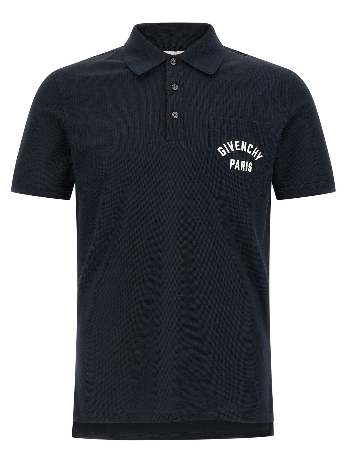 Blue Cotton Polo Shirt