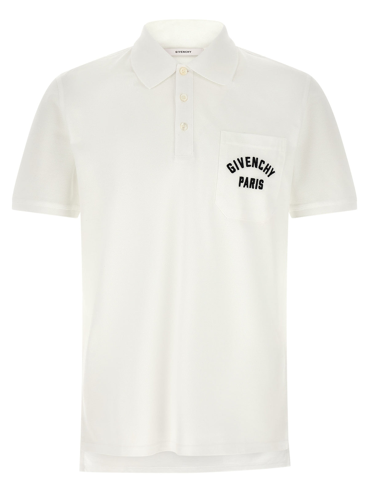 White Cotton Polo Shirt