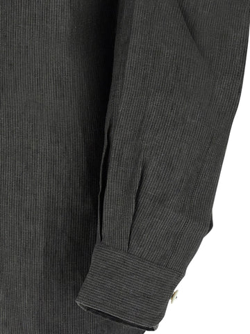 Gray Linen Blouse