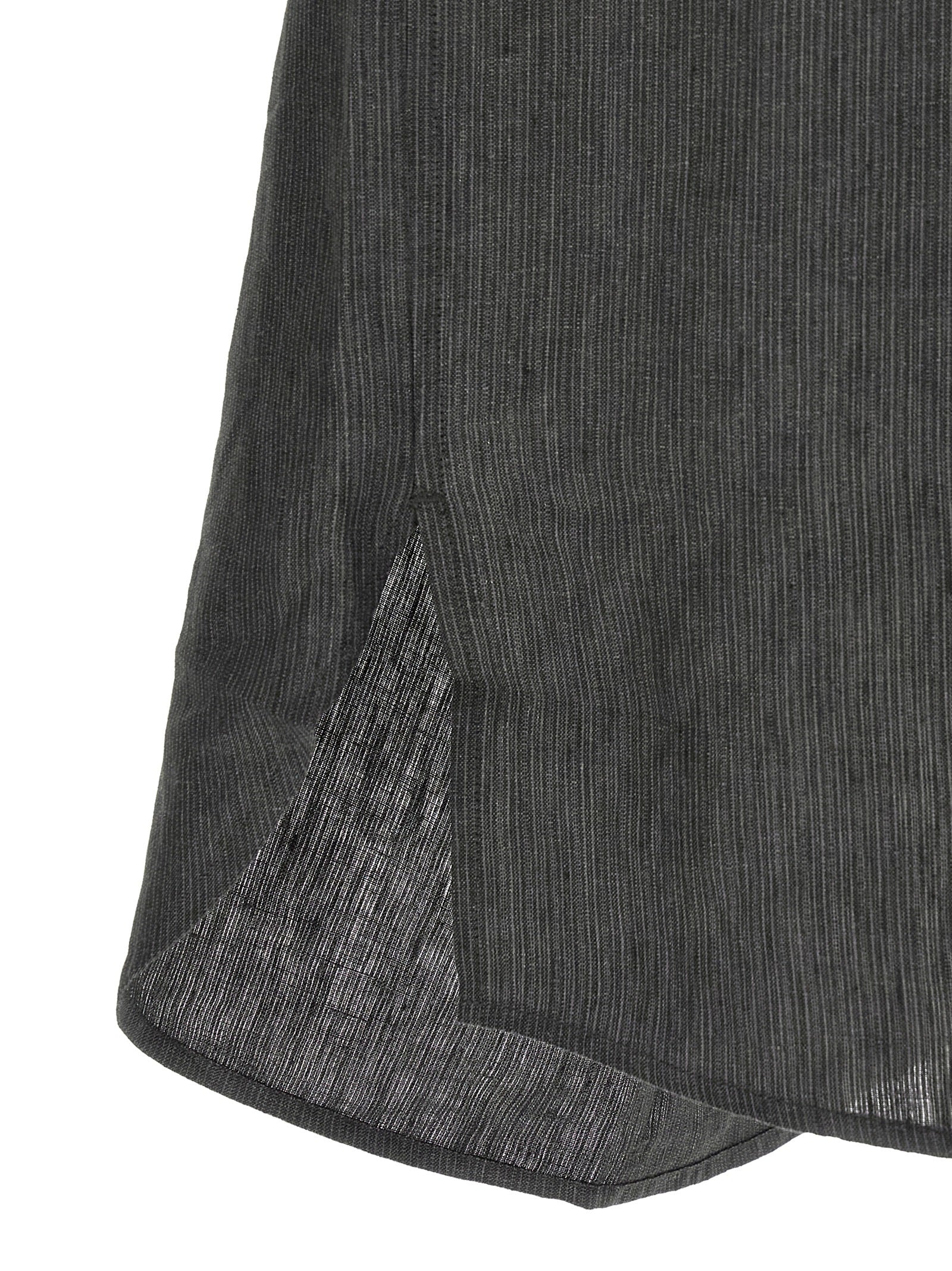Gray Linen Blouse
