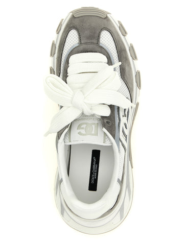 Gray Polyester Athletic Sneakers