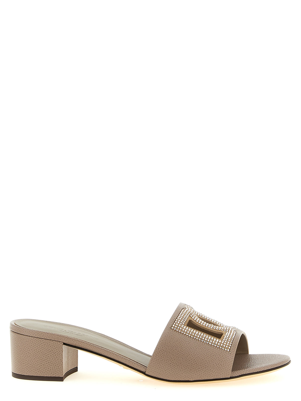 Gray Calfskin Mules