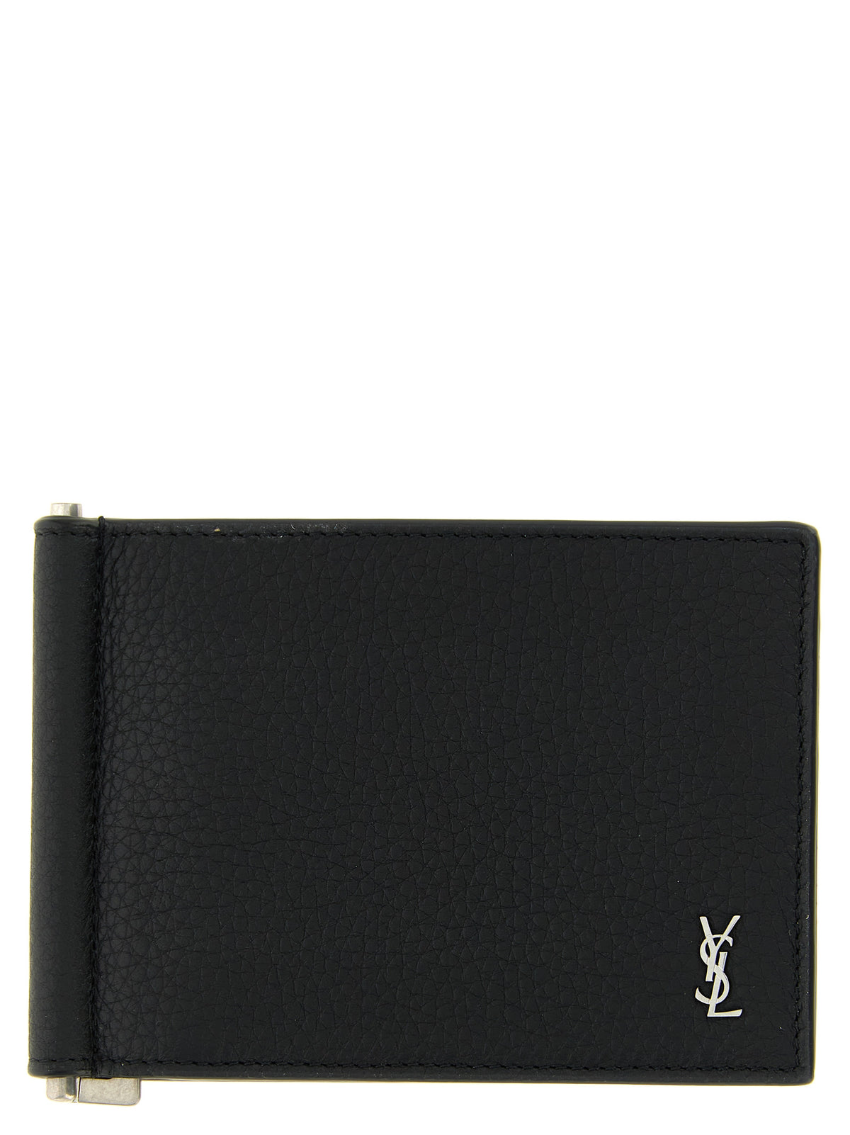 Black Calfskin Money Clip