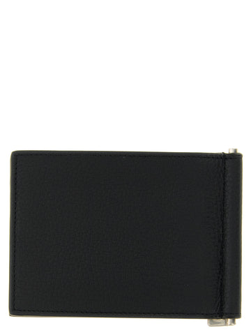 Black Calfskin Money Clip
