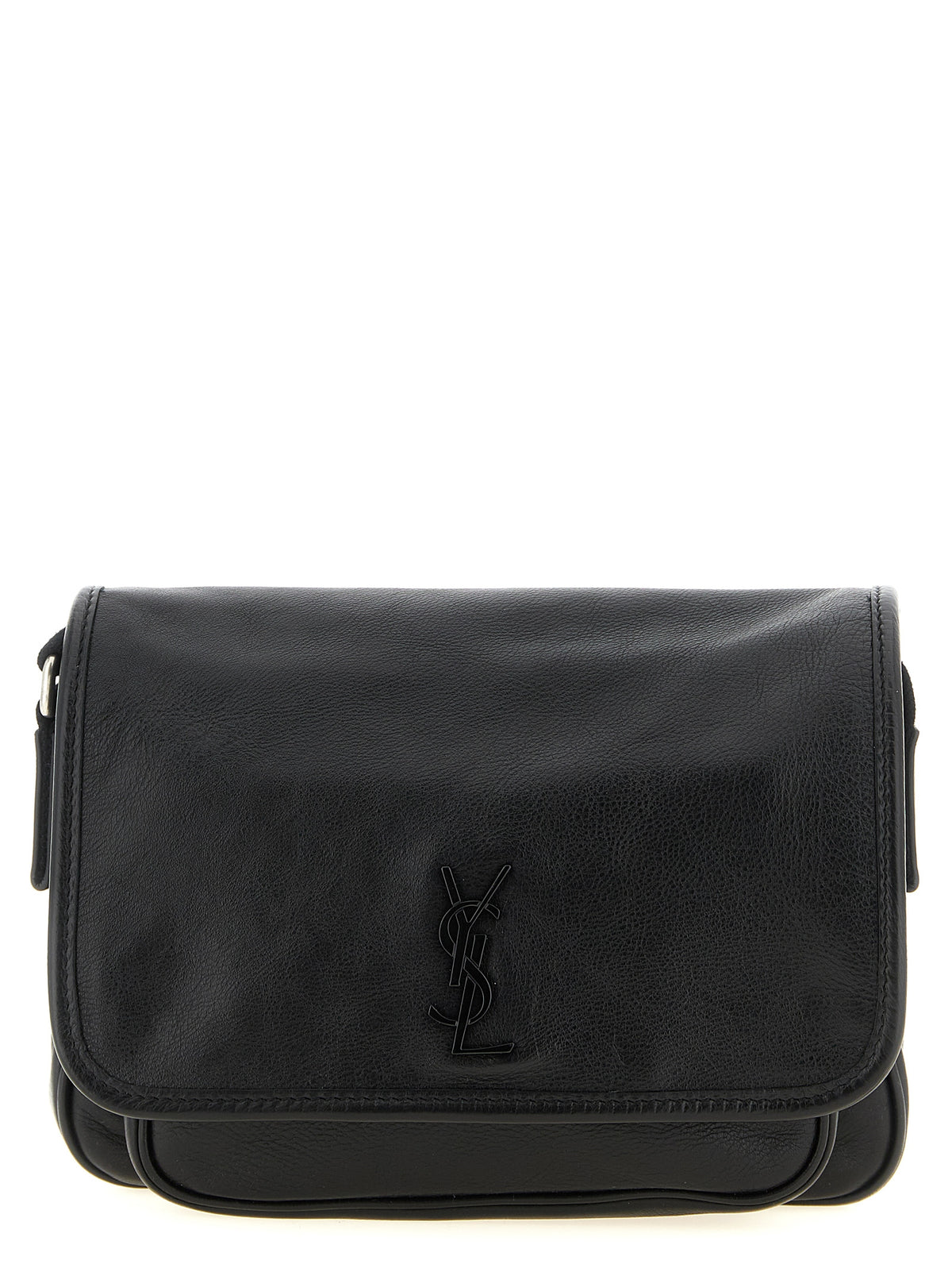 Black Calfskin Crossbody Bag