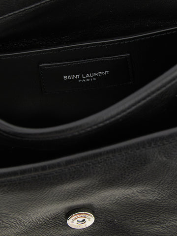 Black Calfskin Crossbody Bag